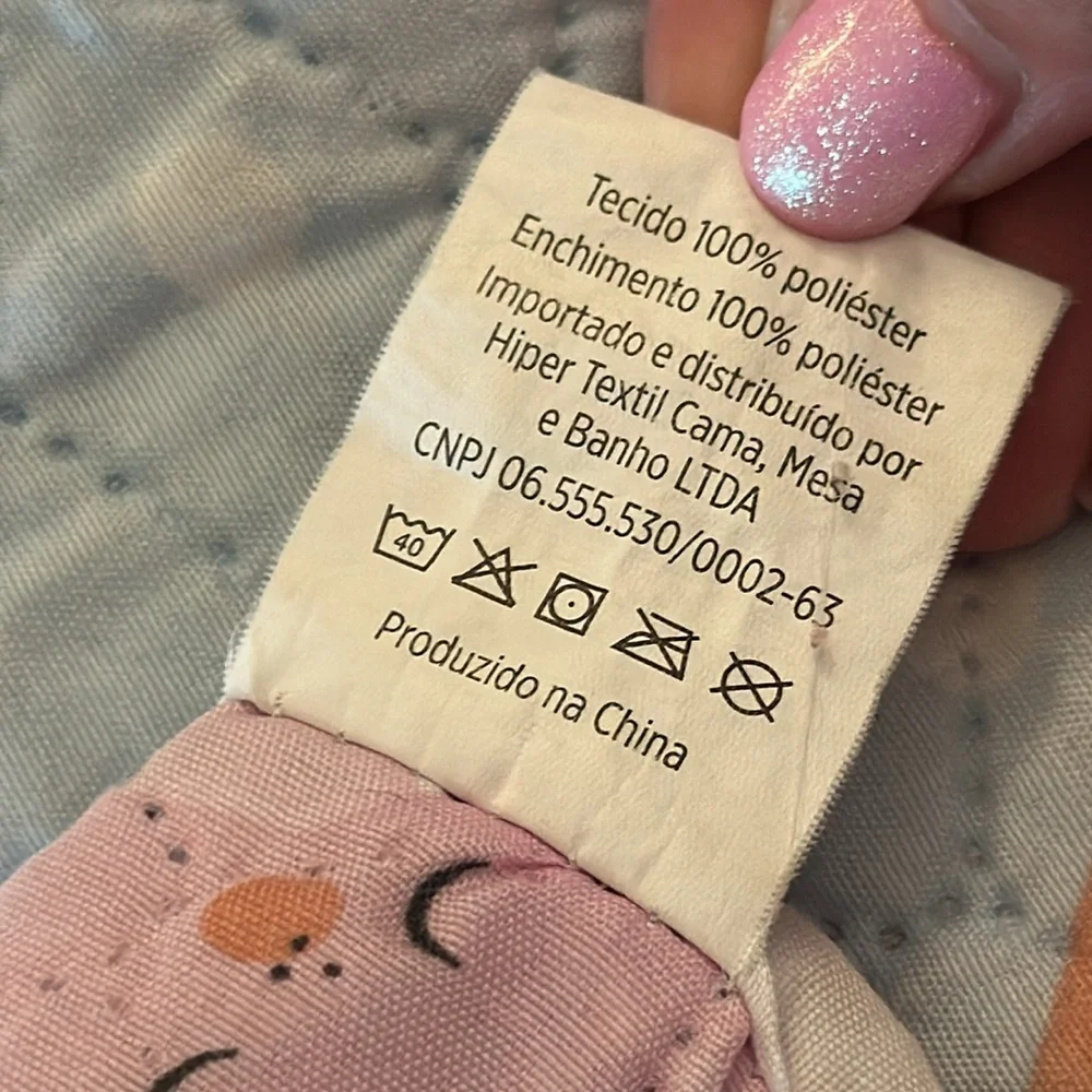 🩵🩵🩵🩵Yes I Can Twin quilt coverlet unicorn rainbows clouds blue pink w/ sham
